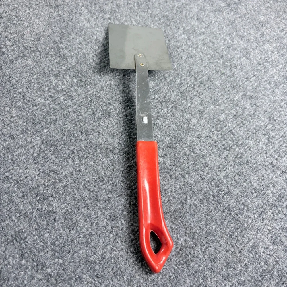 Vintage Quikut‎ Stainless Steel Brownie Spatula Red Handle Made in USA Kitchen